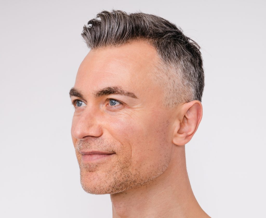 Man clear face smiling